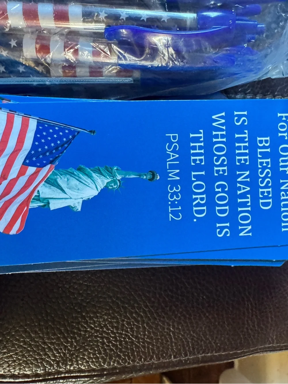 American Flag Ballpoint Pens - Pack for Home Party Supplies. 100 Pens Cards